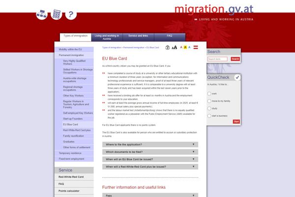 سامانه مهاجرتی بلو کارت